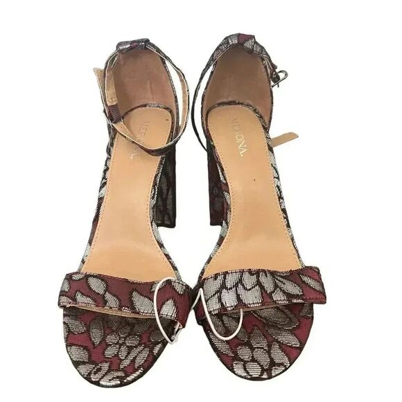 Merona Burgundy/LuLu Women Heels Size 6.5 - Picture 2 of 8